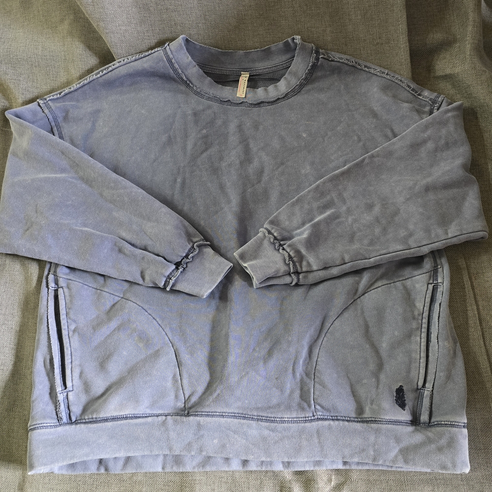 FP Movement Womens Blue Crewneck Sweater Small